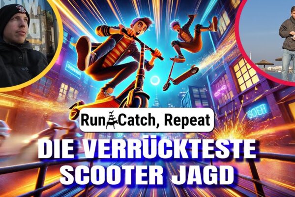 Die VERRÜCKTESTE Scooter Fahrt jemals! – #runcatchrepeat